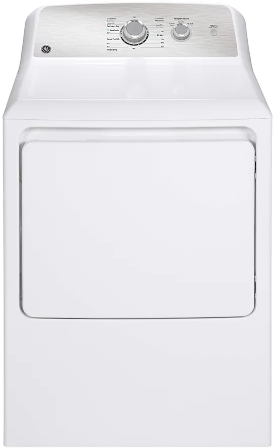 GE 6.2 Cu. Ft. White Front Load Electric Dryer