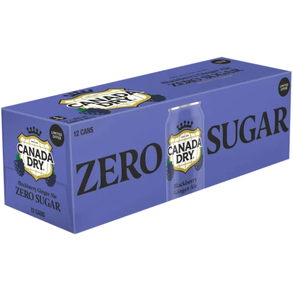 C.D. Ginger Ale Blackberry Zero 12x355ml Cans