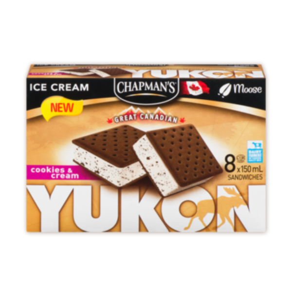 Yukon Sandwich Cookies & Cream 6x8x150ml