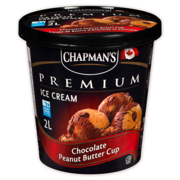 Chapman's Premium 2L Ice Cream Chocolate Peanut Butter Cup 4x2L