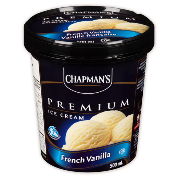 Chapman's Premium 2L Ice Cream French Vanilla 4x2L