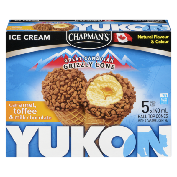 Yukon Cone Caramel Toffee Ball Top 6x5x140ml