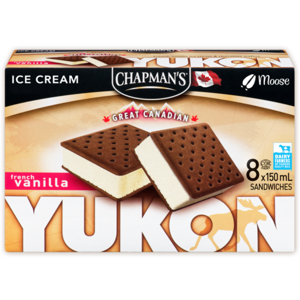 Yukon Sandwich French Vanilla 6x8x150ml
